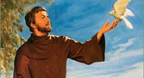 3 gebede van Saint Francis word op die dag van Assisi se vergifnis voorgehou