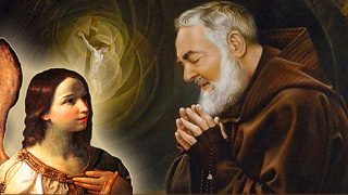 Harafin Padre Pio a kan Guardian Angel: "Kamfanin mai albarka"