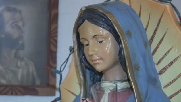 Hängivenhet för de tre Hail Marys till Madonna di Santa Geltrude