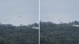 Video yang luar biasa di mana anda melihat pendaratan UFO