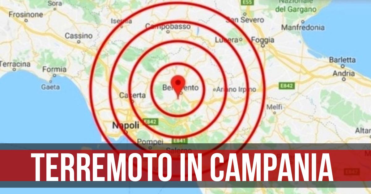 18 kejutan dalam 5 jam: bumi bergetar di Benevento