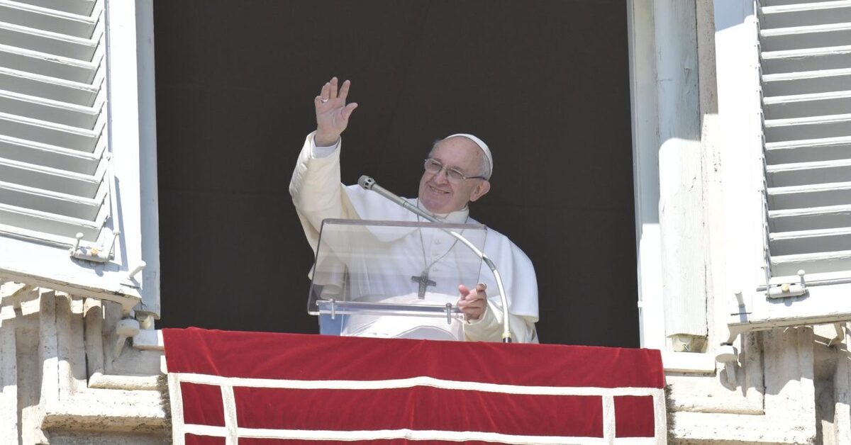 Angelus fan paus Franciscus "fast from roddel"