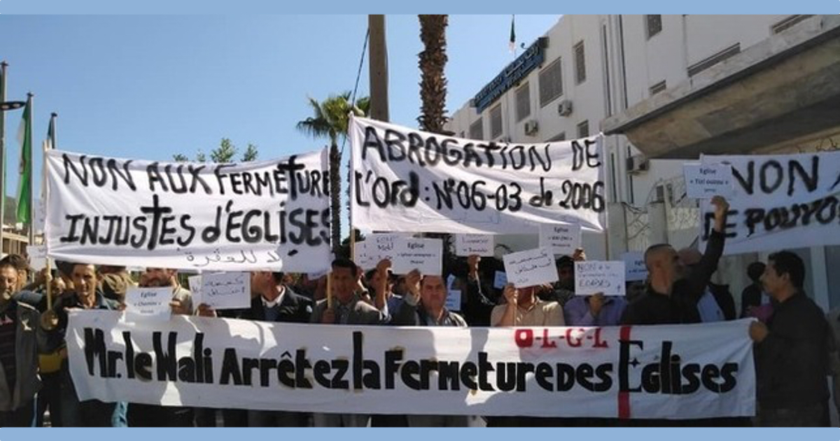 Na Argélia, 3 igrejas fechadas e um pastor preso, a repressão continua