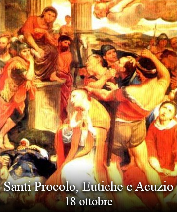 La sanktuloj Proculus kaj Eutiche, same kiel Acutius
