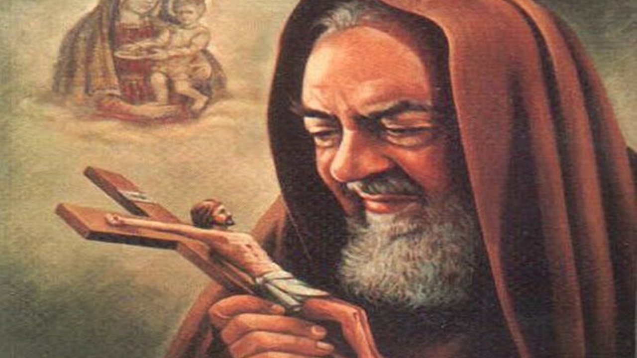 Padre Pio kunye noYesu Krestu