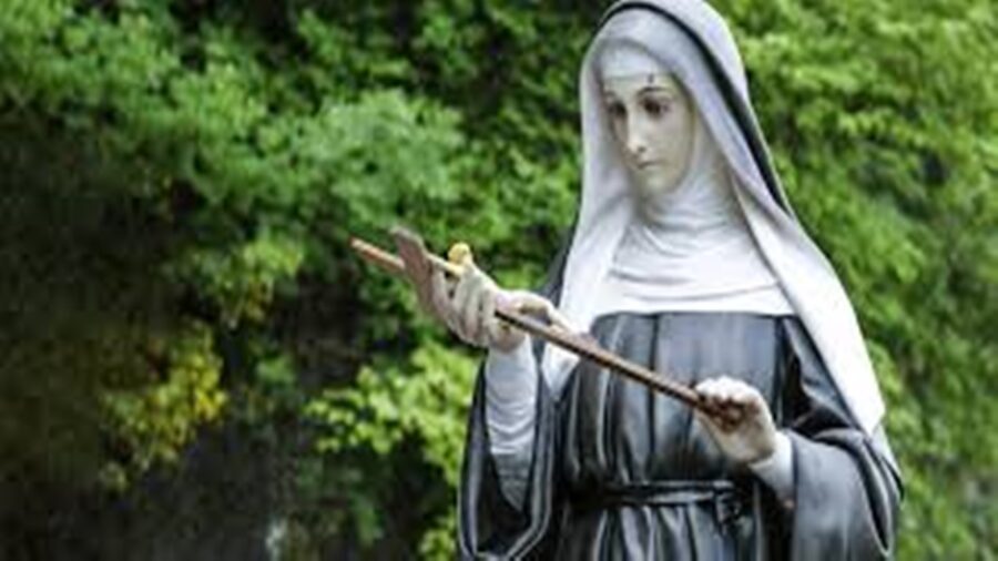 Fragments of the life of Saint Rita of Cascia: the killing of her husband and the death of her children