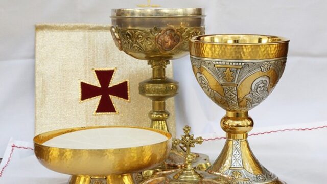 Jesus is a living presence in the Eucharist, police dogs in church do not move away from the tabernacle
