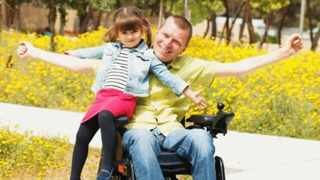 En pappas kärlek känner inga hinder, den övervinner allt, även funktionshinder
